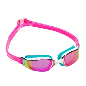 Okulary pływackie Phelps XCeed Titanium Mirror pink/turquois