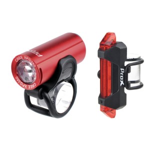 Zestaw Lampek ProX Pictor Set Czerwony Cree 350 10Lm USB