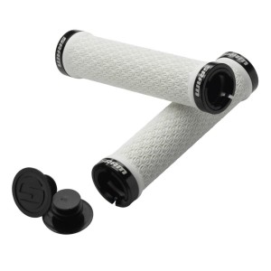 Sram MTB Locking Grips Chwyty rowerowe kierownicy 130mm białe