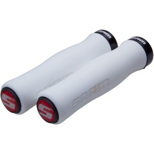 Sram Locking Foam Grips Chwyty rowerowe kierownicy 129mm biało czarne