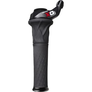 Sram X0 Grip Shift Manetka przerzutki obrotowa 2rz. lewa czerwona
