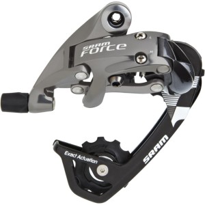 Sram Force Przerzutka tylna szosowa x10rz. średni wózek 32z. czarno srebrna