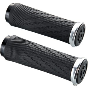 Sram Locking Grips Chwyty rowerowe kierownicy 85mm czarne ze srebrnym
