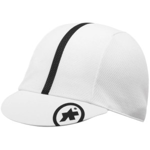 Czapka kolarska z daszkiem Assos Cap Biała