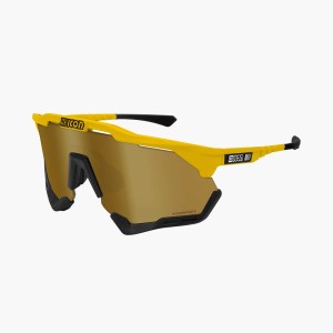 Scicon Okulary Aeroshade XL Yellow Gloss/Black - SCNPP Multimirror Bronze