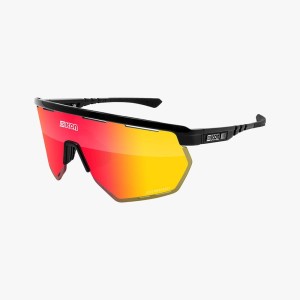 Scicon Okulary Aerowing Black Gloss - SCNPP Multimirror Red