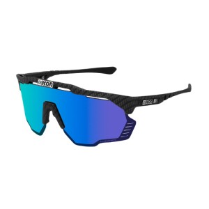 Okulary Scicon Aeroshade Kunken Carbon Matt Multimirror Blue