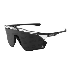 Okulary Scicon Aeroshade Kunken Black Gloss White Bolt Monogram UAE Multimirror Silver