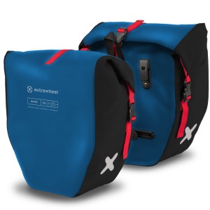 Extrawheel Sakwy Tylne Biker Polyester Blue/Black 50L