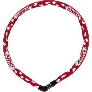 Zapięcie łańcuch Abus Steel-O-Chain 4804C Czerwono Białe