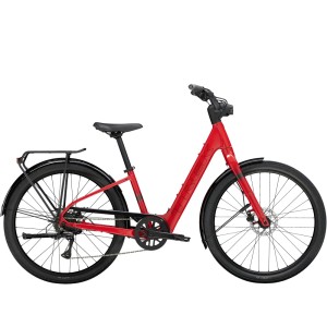 Rower trekkingowy Trek Verve+ 1 Lowstep LT 2026 Czerwony