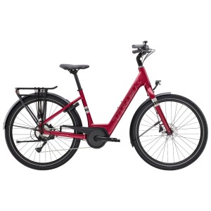 Rower elektryczny Trek Verve+ 1 z niskim przekrokiem 2026 Czerwony