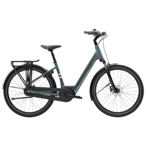 Rower elektryczny Trek District+ 2 Lowstep 2026 Zielony