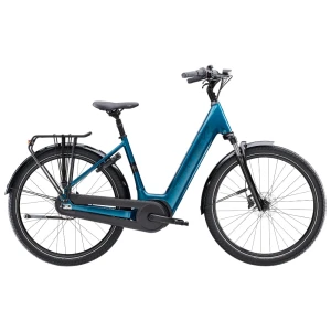 Rower elektryczny Trek District+ 3 o niskim przekroku 545Wh 2026 Niebieski