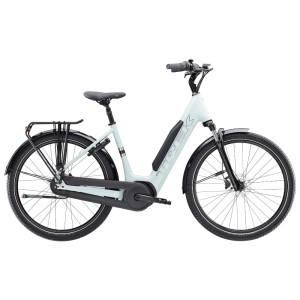 Rower elektryczny Trek District+ 3 o niskim przekroku 800Wh 2026 Szary