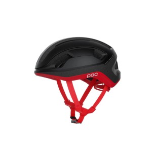 Kask rowerowy POC Omne Lite czarno czerwony