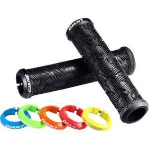 Chwyty Giant Tactal Single Lock-On Czarne/ Niebieskie