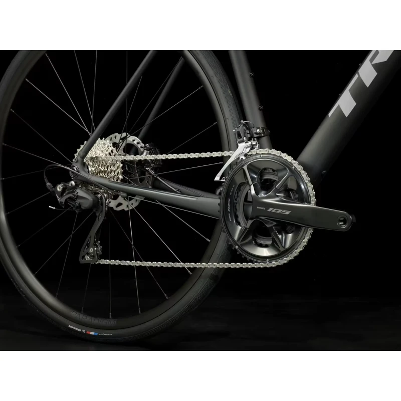 Rower szosowy Trek Domane AL 5 Gen 4 2026 Czarny - łańcuch