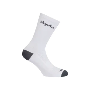 Skarpetki rowerowe Rapha z logo Białe