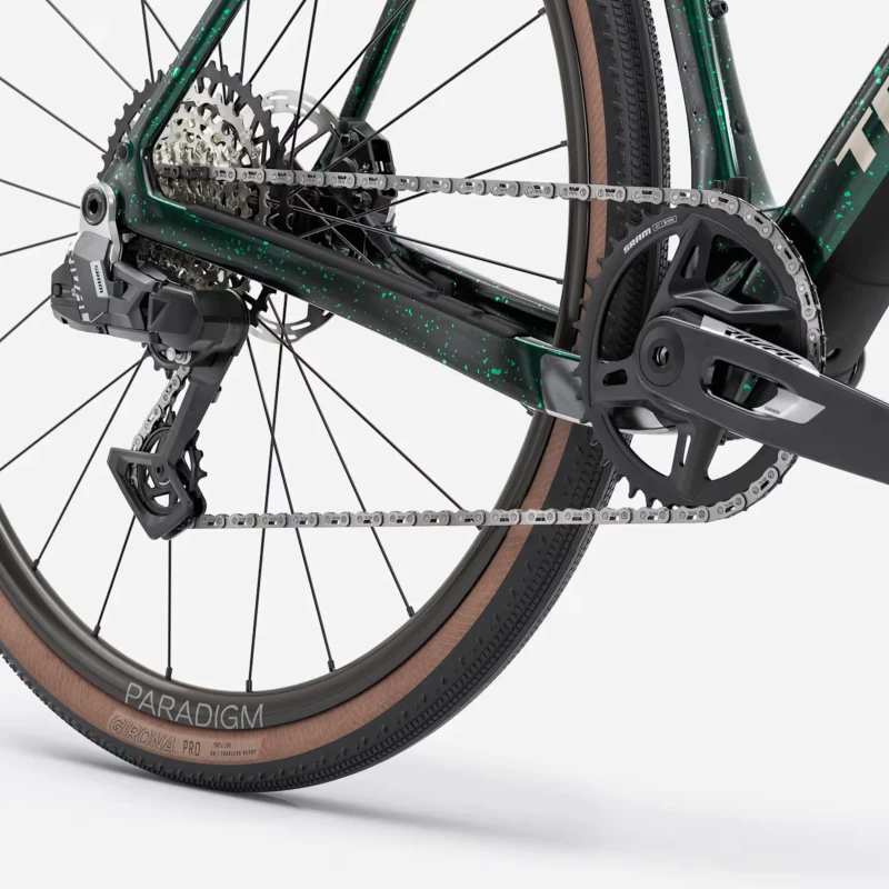 Rower gravel Trek Checkpoint SL 6 AXS Gen 3 Zielony - koło i korba