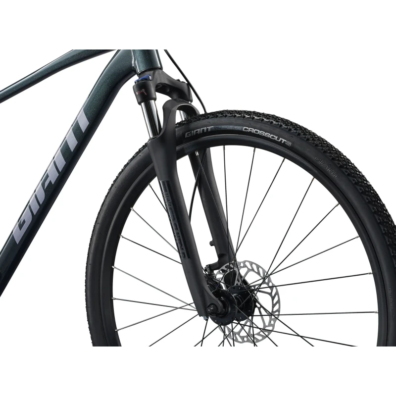 Rower crossowy Giant Roam 2 Asphalt Green - widelec i koło