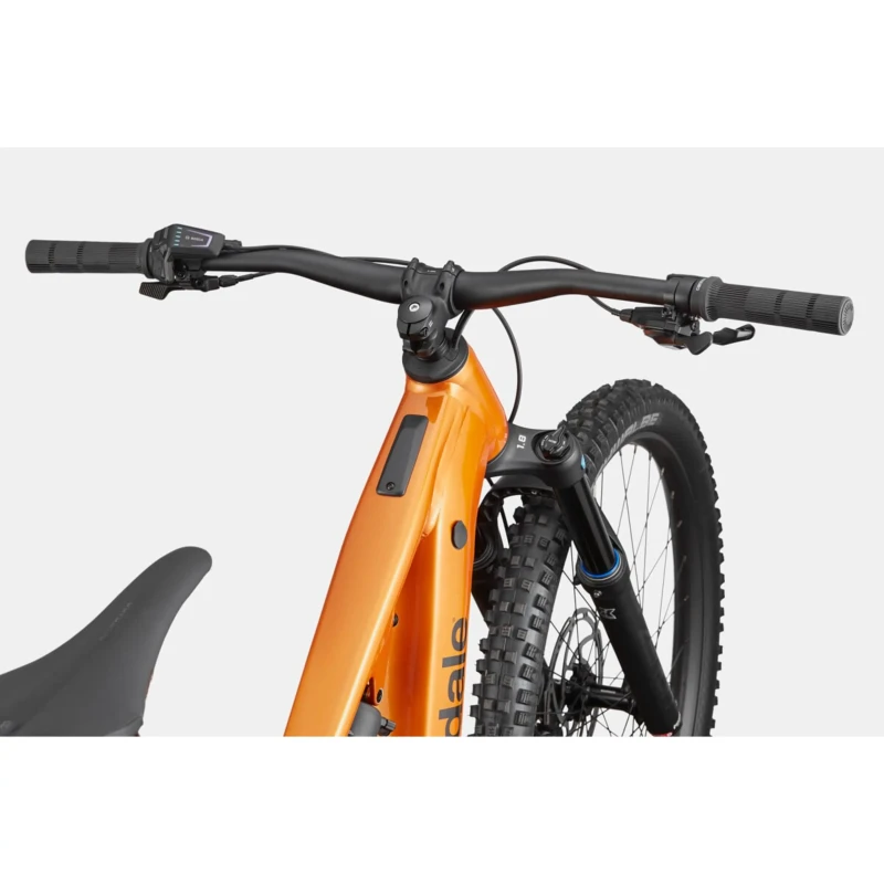 Rower elektryczny Cannondale Moterra 4 Pomarańczowy - widok kierownicy z góry