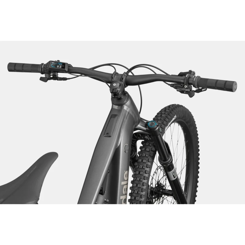 Rower elektryczny Cannondale Moterra 3 Czarny - widok kierownicy z góry