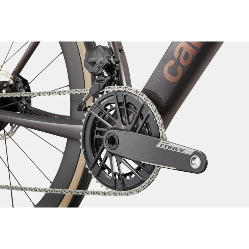 Rower szosowy Cannondale Synapse Carbon 2 Smartsense Brązowy - widok korby
