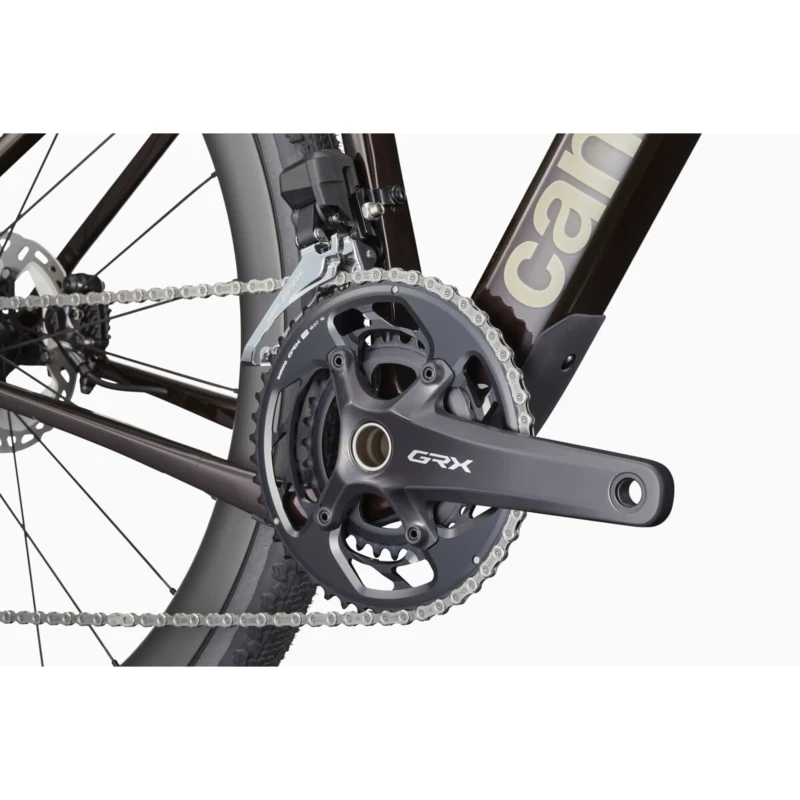 Rower gravel Cannondale Topstone Carbon LTD Di2 Zielony - widok korby