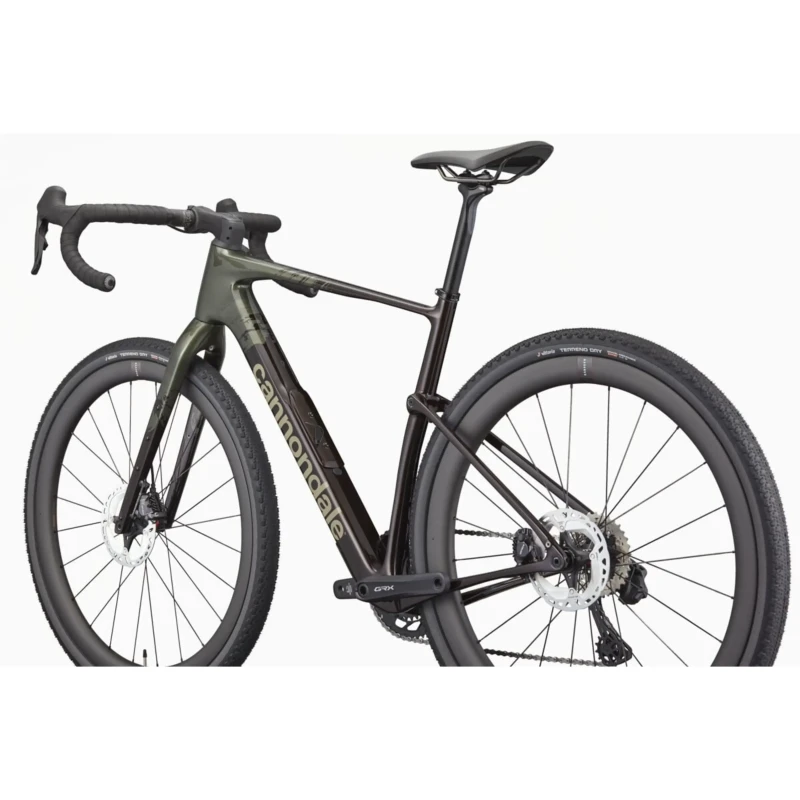 Rower gravel Cannondale Topstone Carbon LTD Di2 Zielony - widok z tyłu