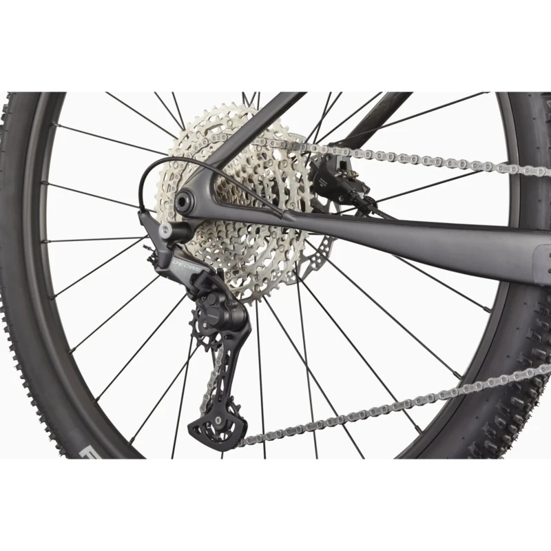 Rower MTB Cannondale Scalpel HT Carbon 3 Błękitny - widok piasty i łańcucha