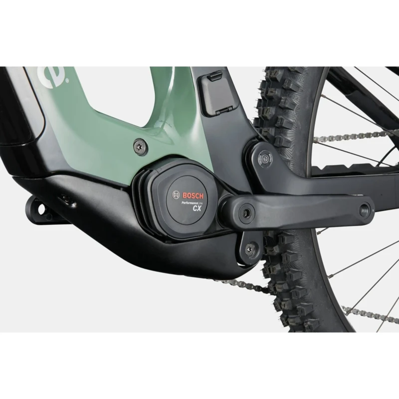 Rower elektryczny Cannondale Moterra Carbon 2 Zielony - widok korby