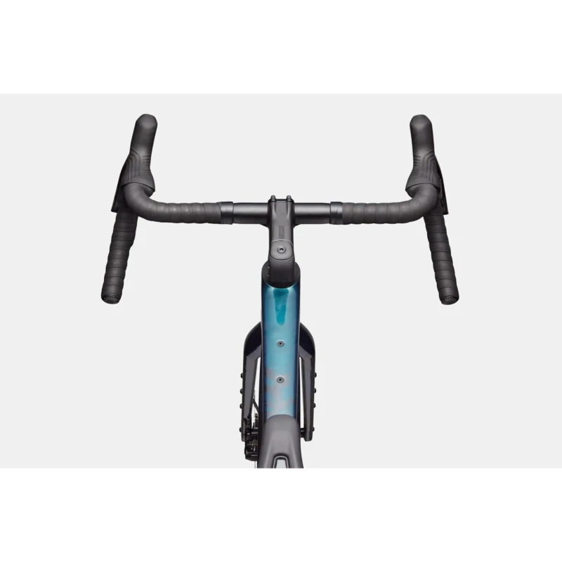 Rower gravel Cannondale Topstone Carbon 3 GRX 1x Turkusowy - widok kierownicy
