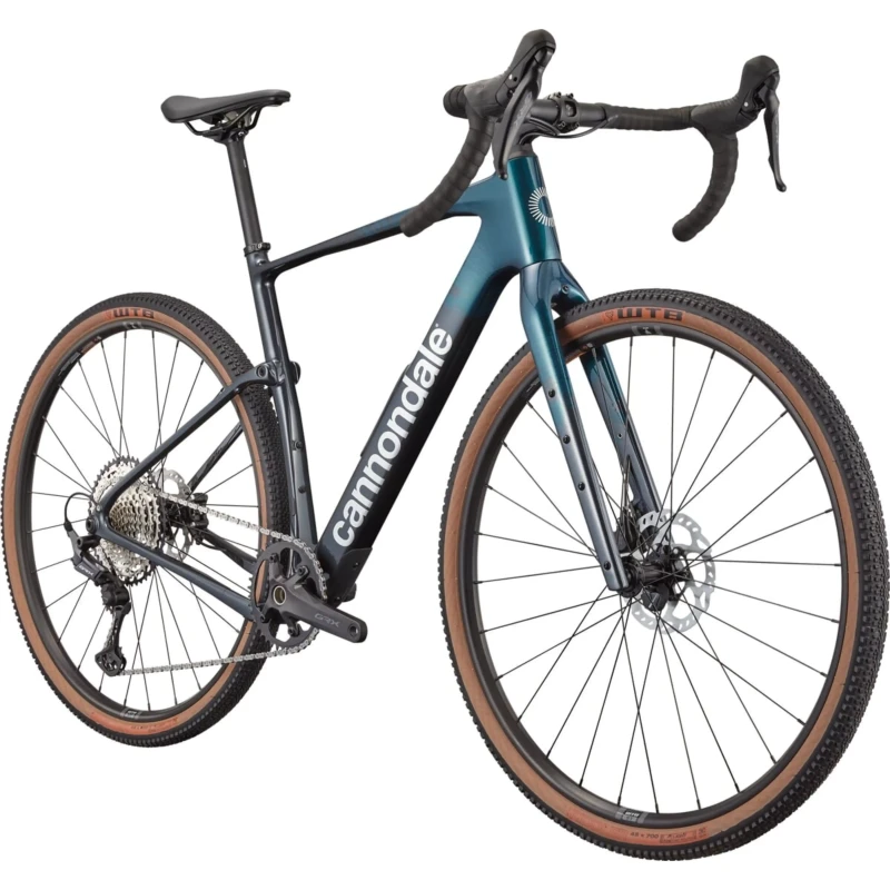 Rower gravel Cannondale Topstone Carbon 3 GRX 1x Turkusowy - widok z przodu