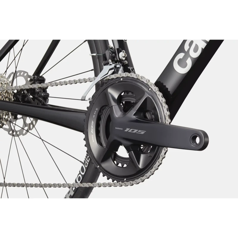 Rower szosowy Cannondale SuperSix EVO 4 Czarny - widok korby