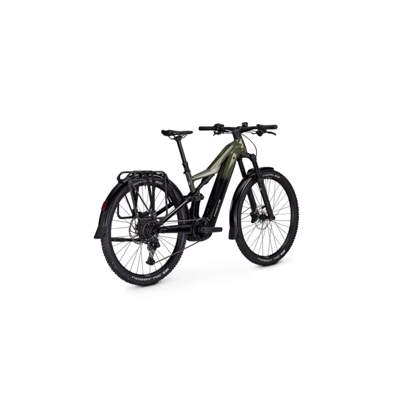 Rower elektryczny Focus Thron2 6.7 EQP 600Wh Zielony - widok z tyłu