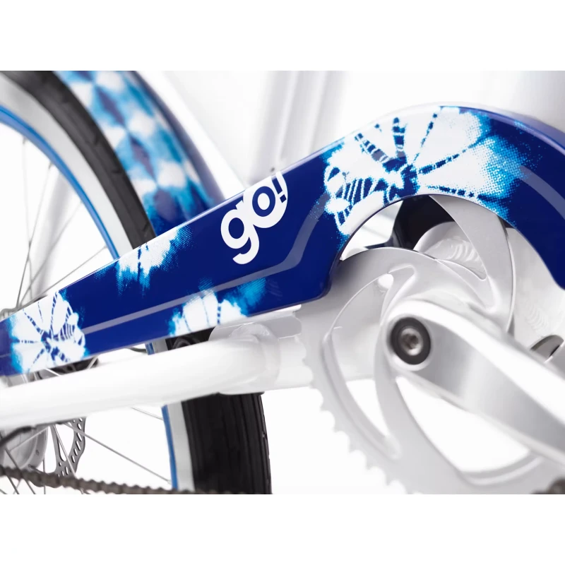 Rower elektryczny Electra Shibori Cruiser Go! Niebieski - widok korby