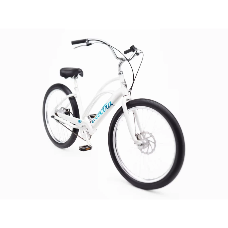 Rower elektryczny Electra Cruiser Go! Step-Thru Biały - widok z przodu