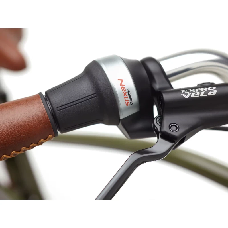 Rower elektryczny Electra Townie Go! 5i EQ Zielony - gripy