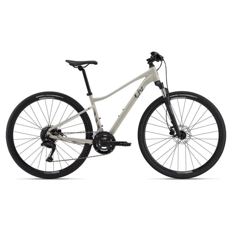 Rower crossowy Liv Rove 3 Pulp Gray - widok z boku