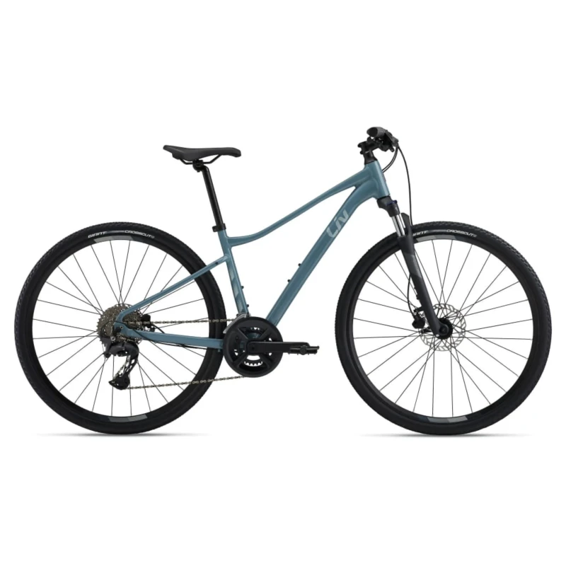 Rower crossowy Liv Rove 2 Storm Cloud - widok z boku