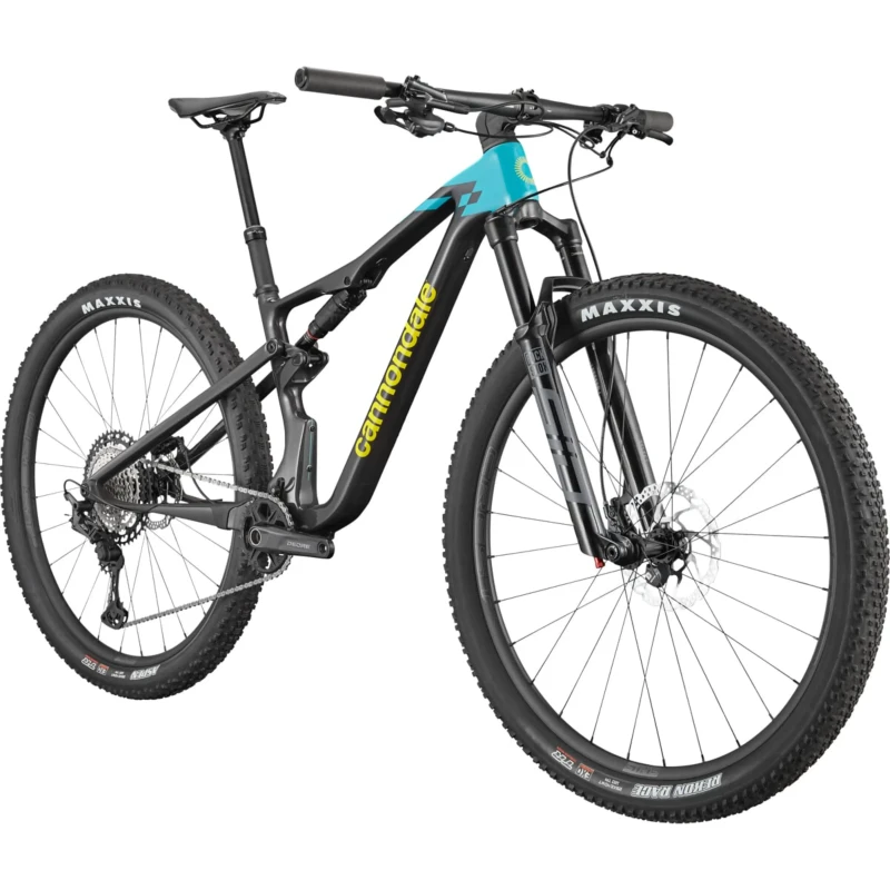 Rower MTB Cannondale Scalpel Carbon 3 Czarno Niebieski - widok z przodu