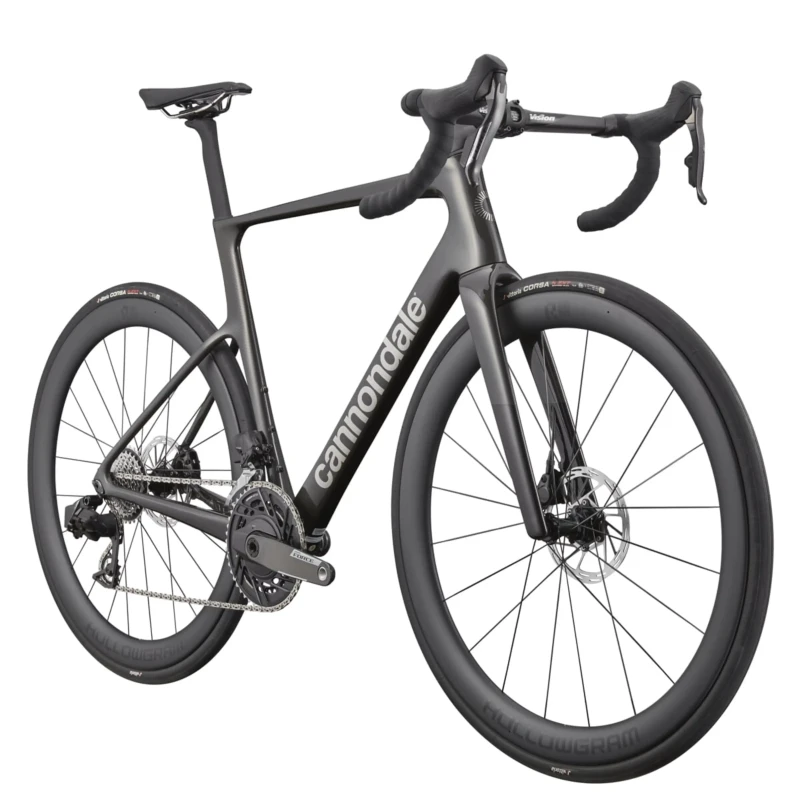 Rower szosowy Cannondale SuperSix EVO Carbon 1 Czarny - widok z przodu