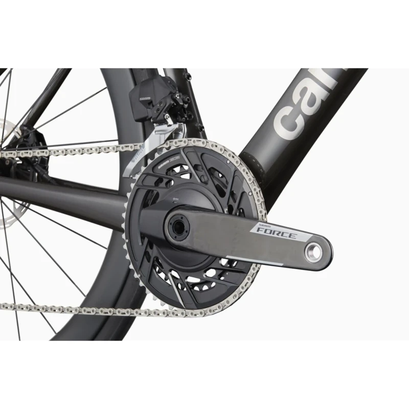 Rower szosowy Cannondale SuperSix EVO Carbon 1 Czarny - widok korby