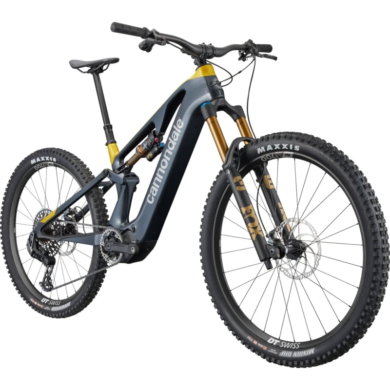Rower elektryczny Cannondale Moterra SL Carbon 1 Niebiesko Żółty - widok z przodu