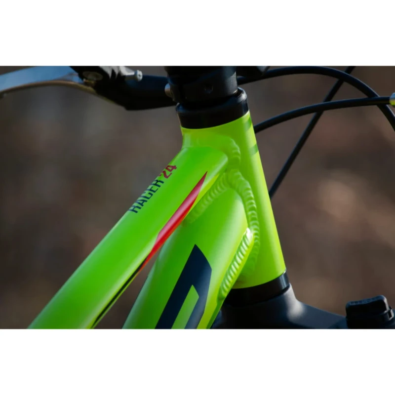 Rower dziecięcy Superior Racer XC 24 Limonkowy - wspornik kierownicy