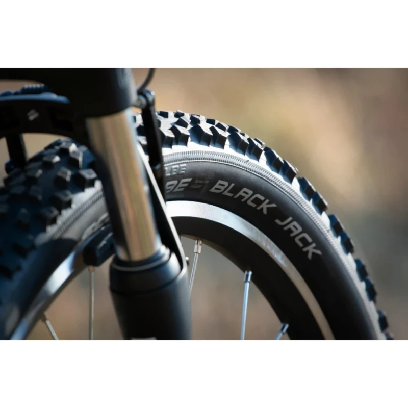 Rower dziecięcy Superior Racer XC 24 Limonkowy - widelec i koło
