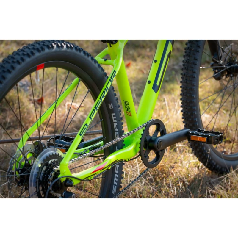 Rower Superior Racer XC 27 DB Limonkowy - widok koła