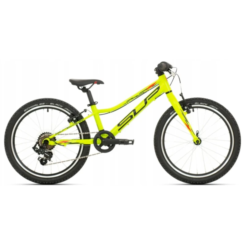 Rower dziecięcy Superior Racer XC 20 Lime - widok z boku