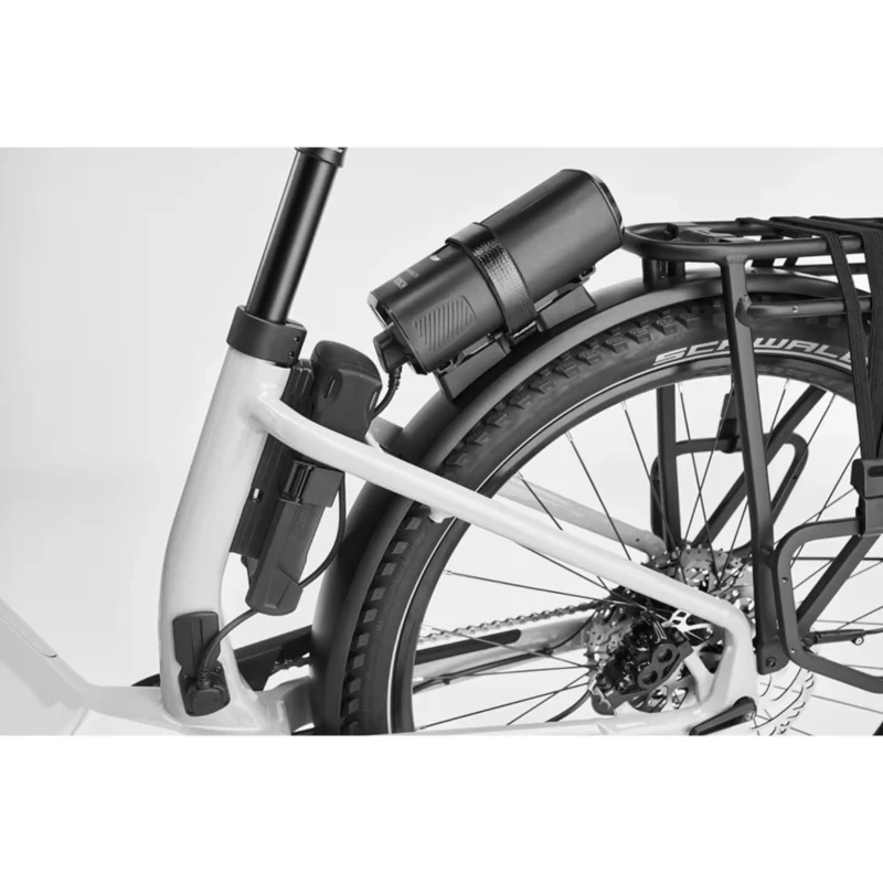 Rower elektryczny Diamant Suvea Trip Plus 600Wh Beżowy - widok bagażnika i ramy